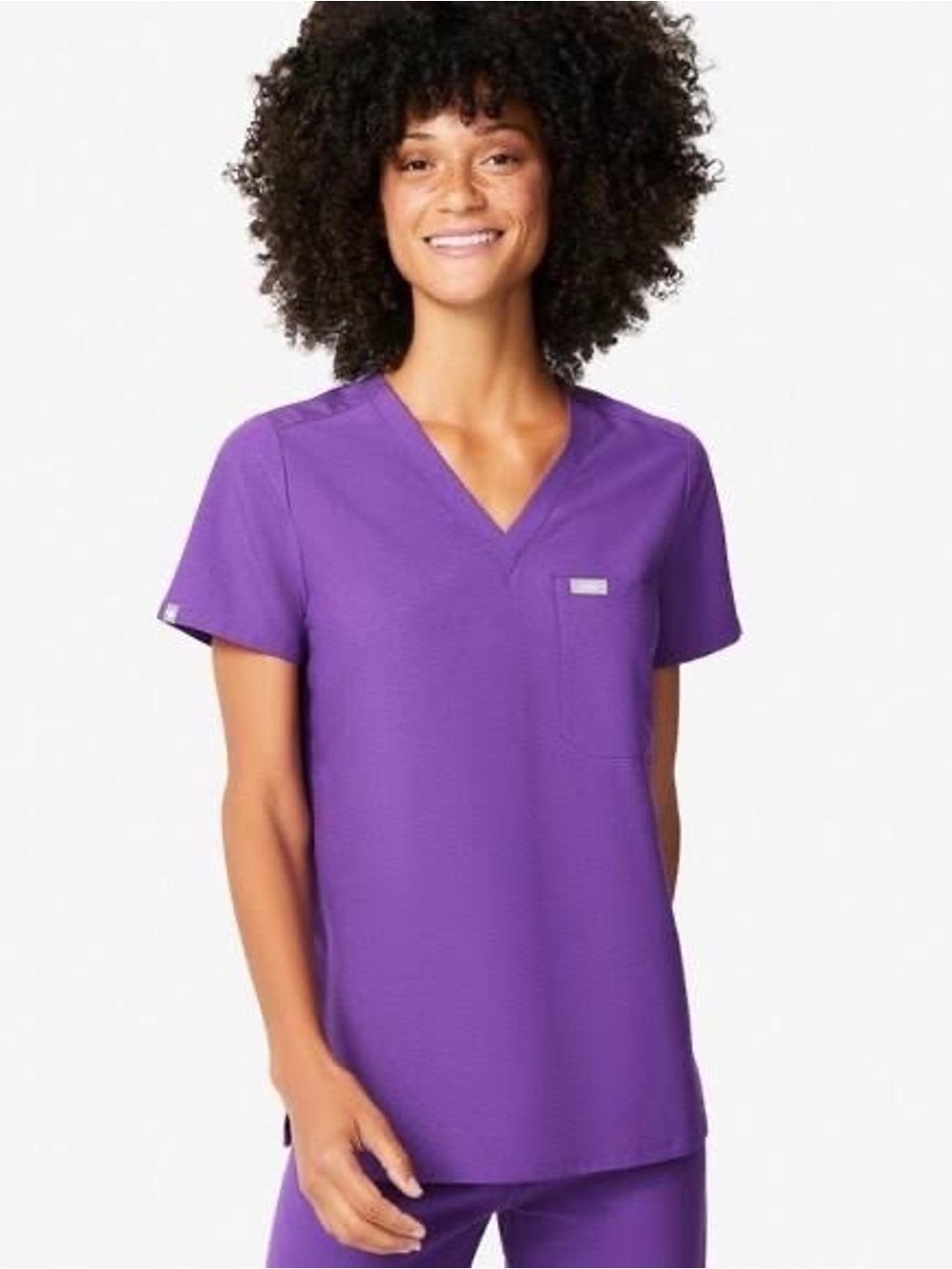 Figs Catarina Scrub Top Size XXS PO 1651 Ultra Violet